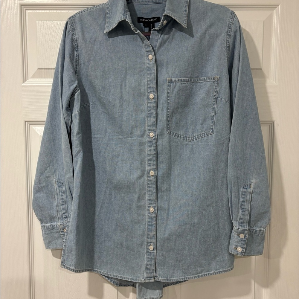 Veronica Beard Sky Blue Maya Top